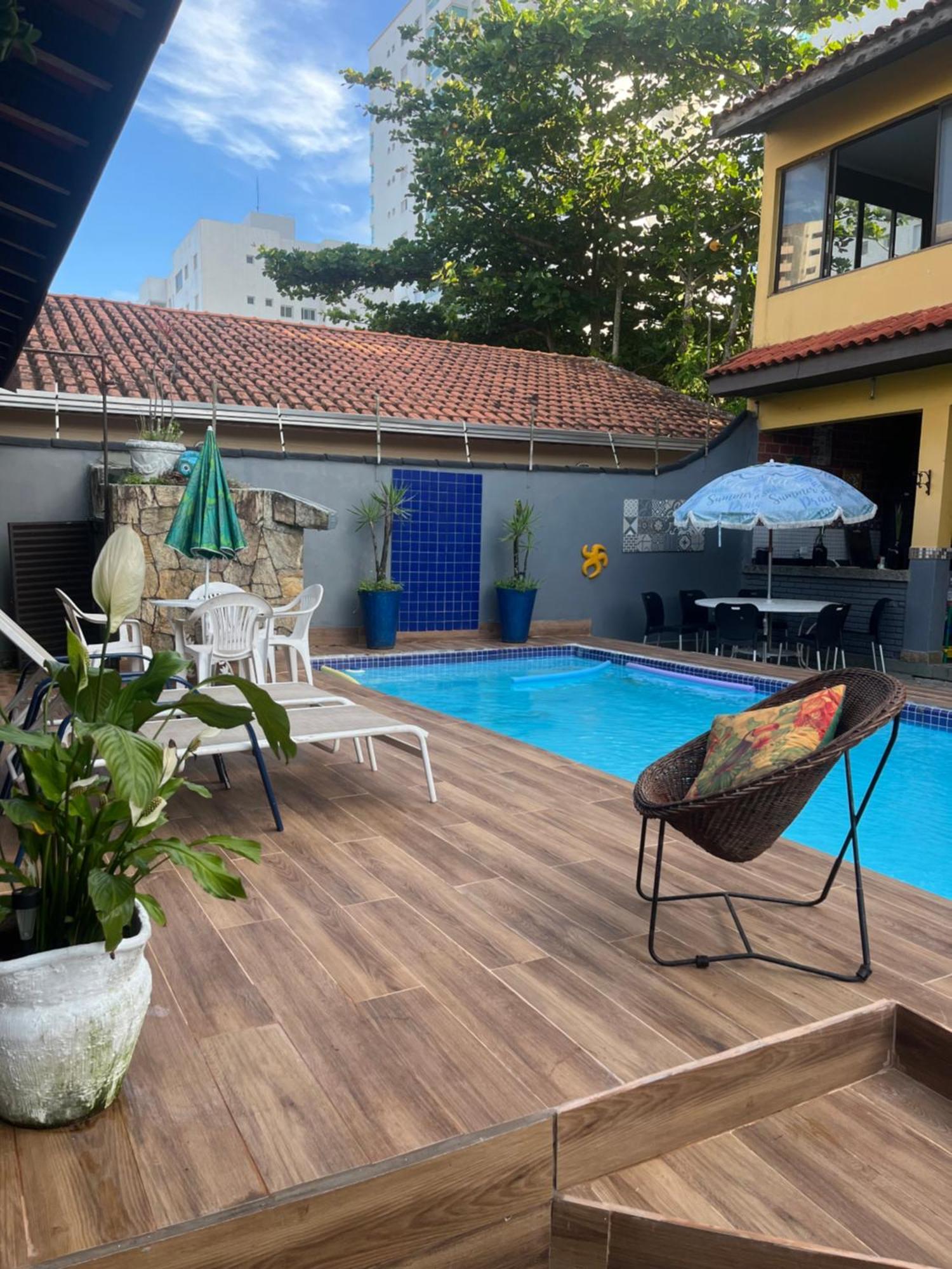Lindo Sobrado Amarelo -Proximo A Praia Mongaguá Kültér fotó