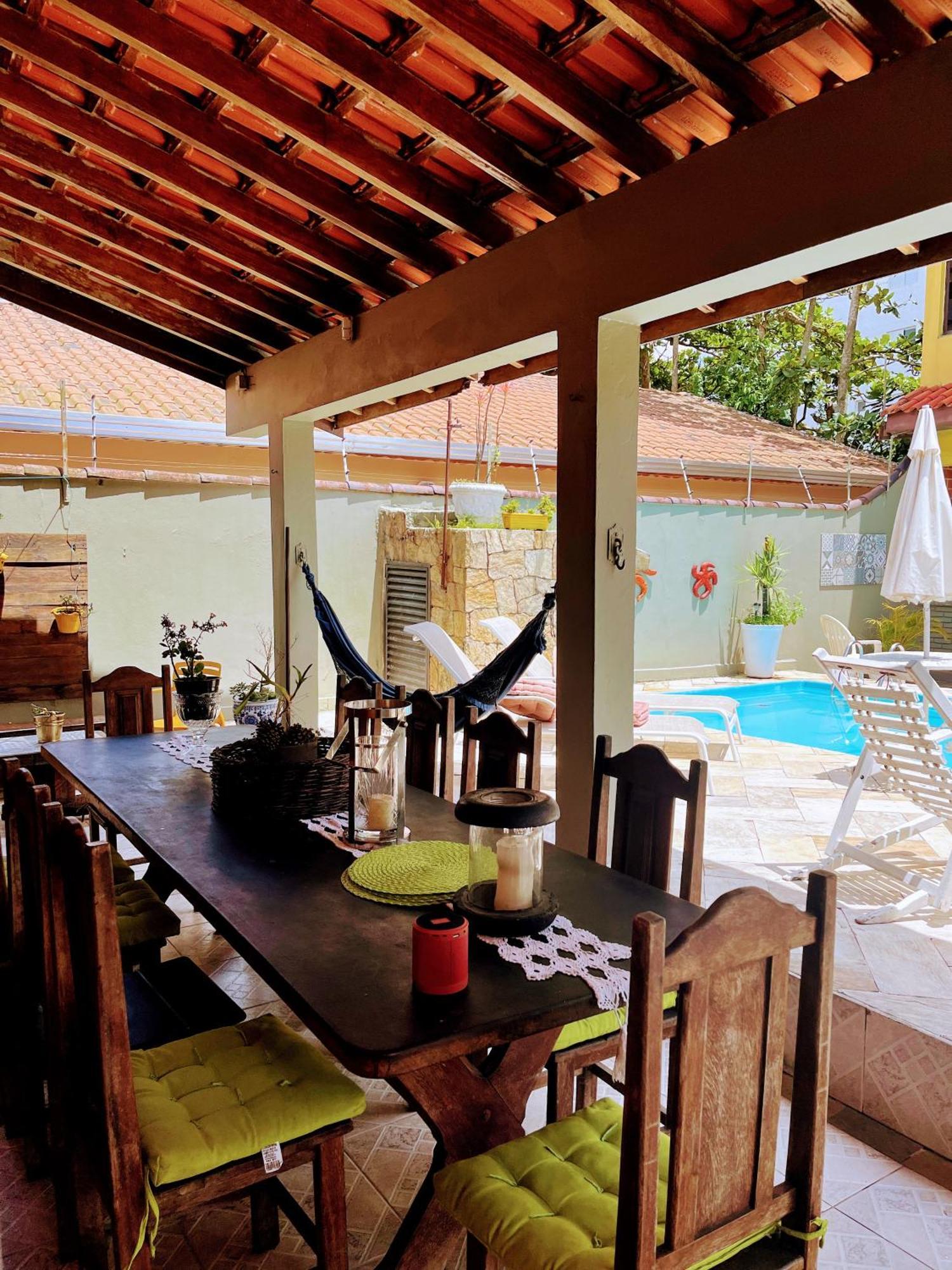 Lindo Sobrado Amarelo -Proximo A Praia Mongaguá Kültér fotó